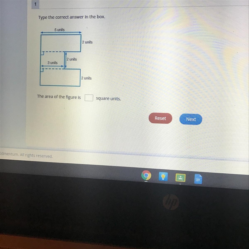 The area of the figure is ___ square units-example-1