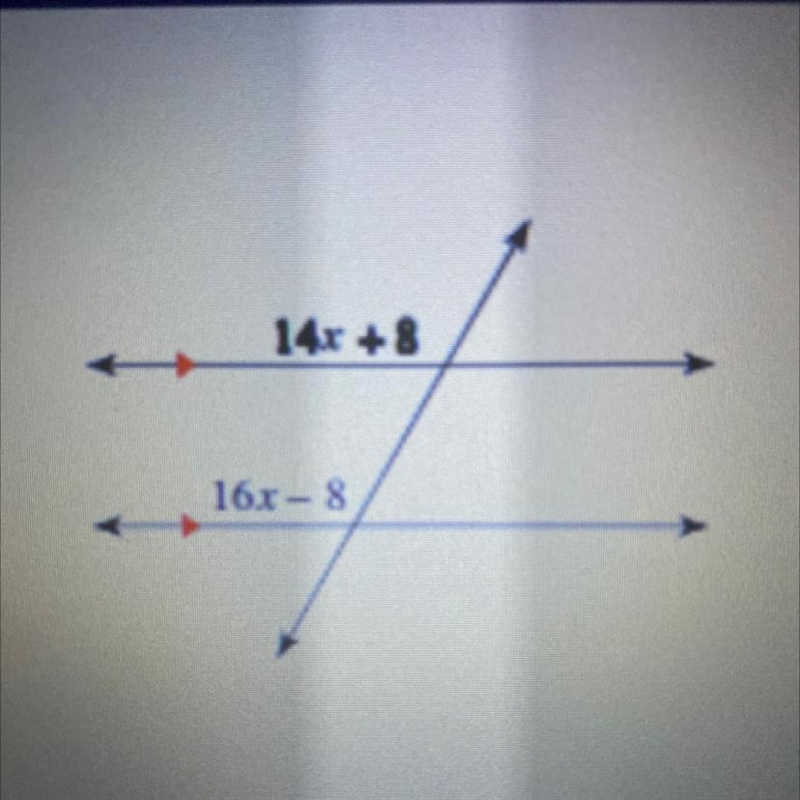 Write and solve an equation to find the value of x and the missing angle measures-example-1