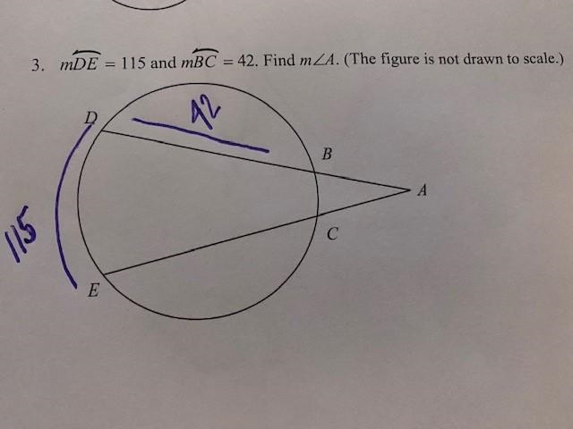 MDE = 115 and mbc =42. Find m-example-1