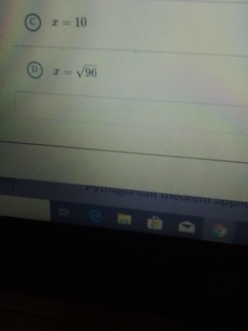 Find the value of x in the isosceles triangle shown below.-example-2