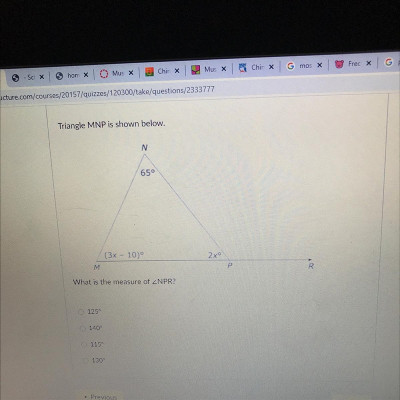 What is the measure of-example-1