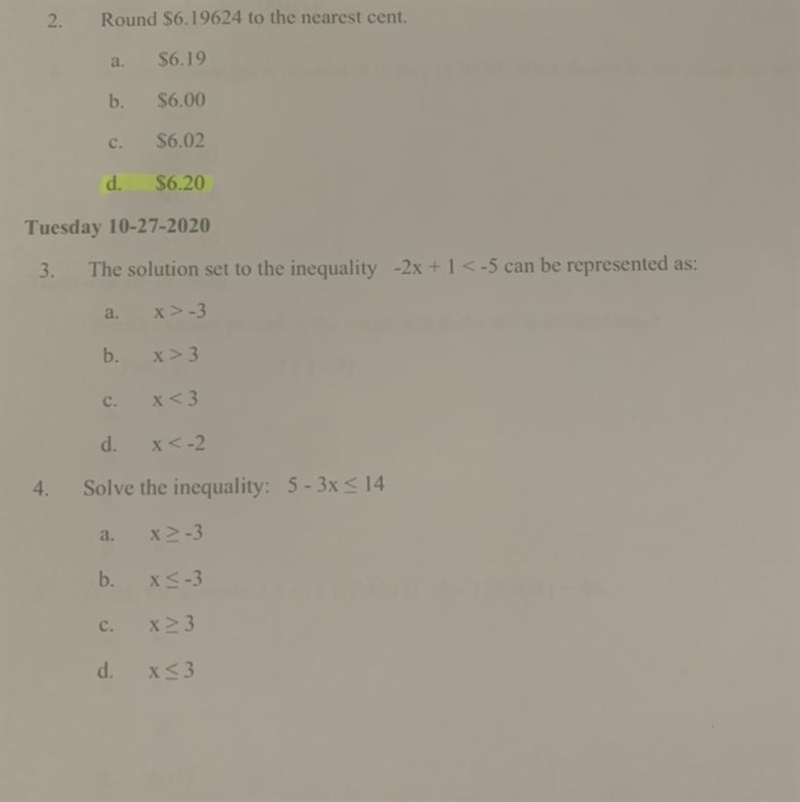 Hurry ASAP I need help on 3 and 4-example-1