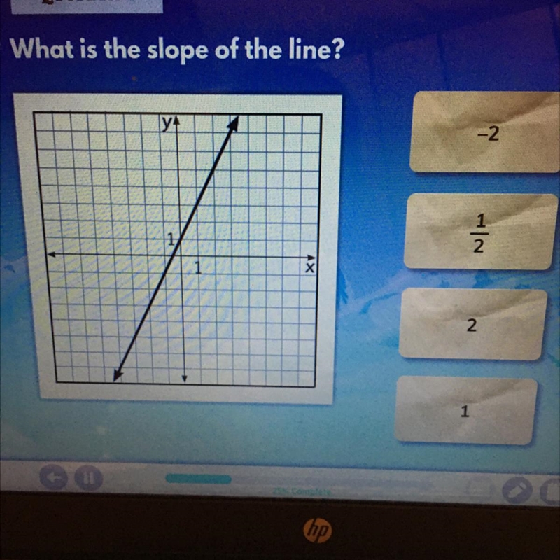 What is the slope of the line?-example-1