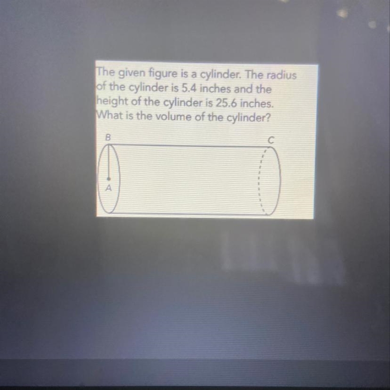 What is the volume of this cylinder?-example-1