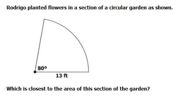 What is closest to the area of this section of the garden?-example-1