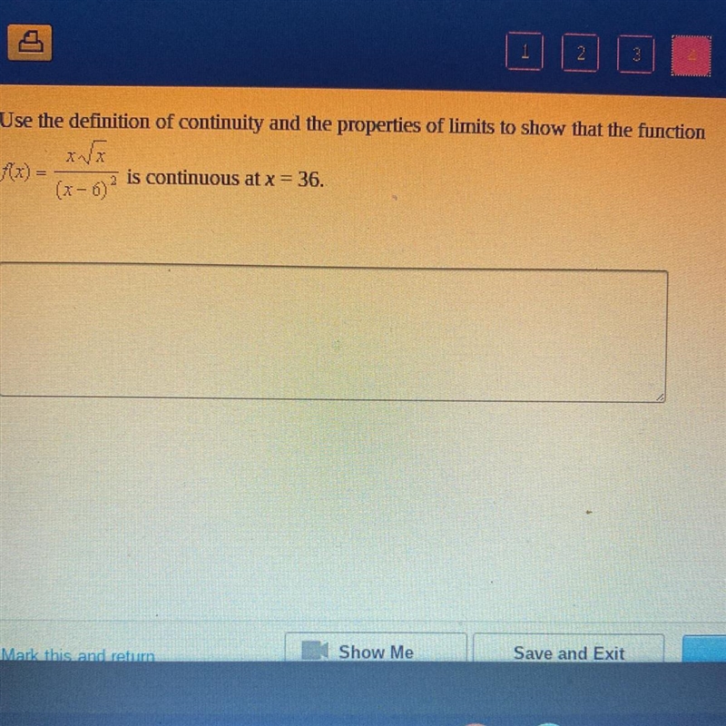 Use the definition of continuity and the properties of limit to show that the function-example-1