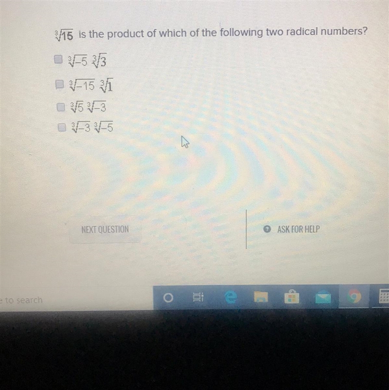 3^15 is the product of which of the following two-example-1