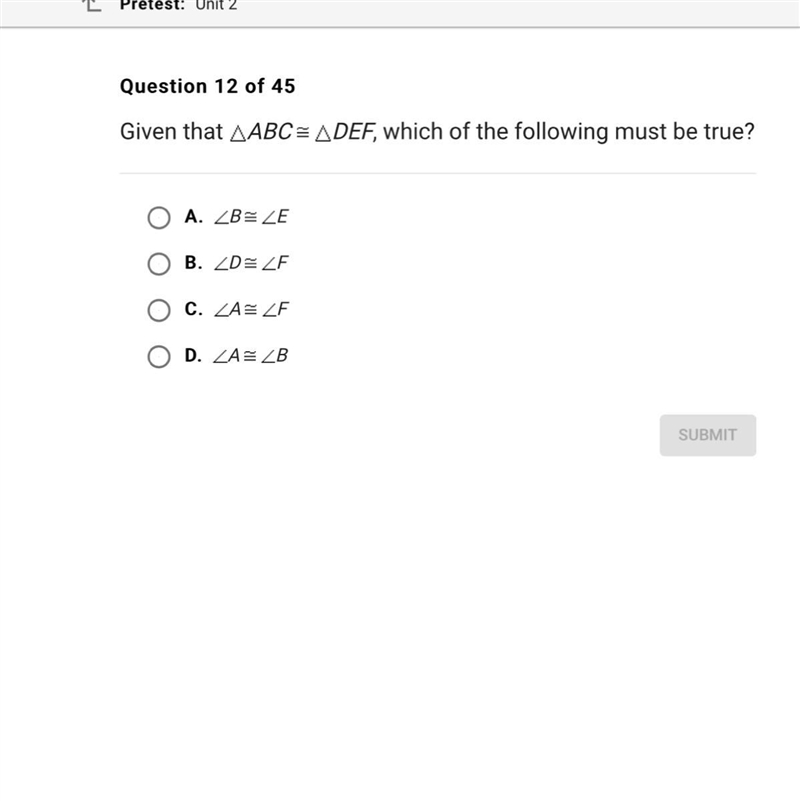 Iven triangle abc and def which of the following statements must be true LMK ASAP-example-1