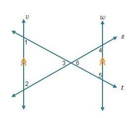 Which set of statements about the angles is true? Angle 1 is congruent to angle 6, angle-example-1