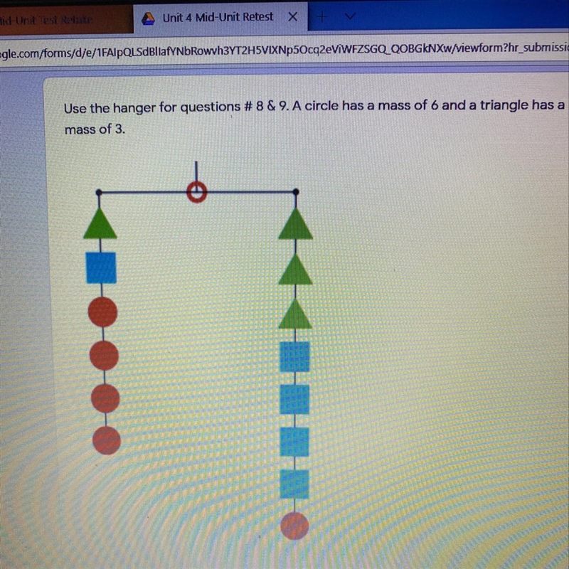 Use the balanced hanger diagram to choose the equations that best represents how to-example-1