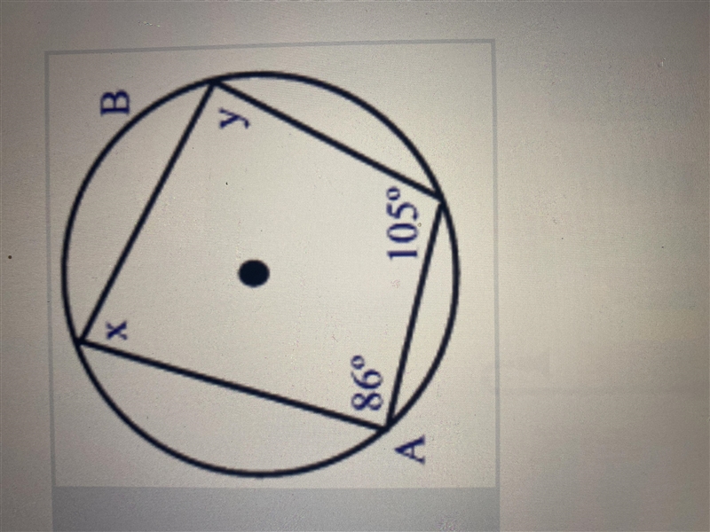 What is the value of x and y?-example-1