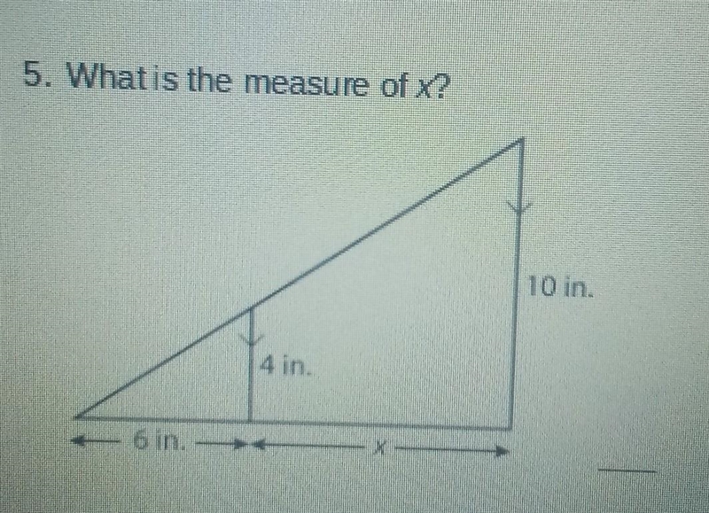 What is the measure of x?​-example-1