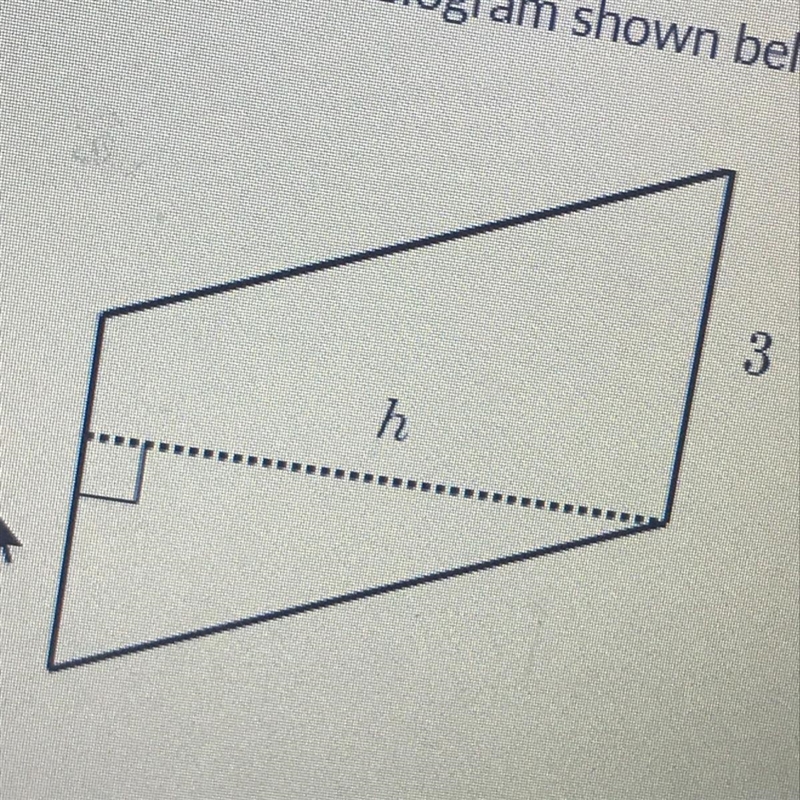 The parallelogram shown bellow has an area of 15 units over 2-example-1