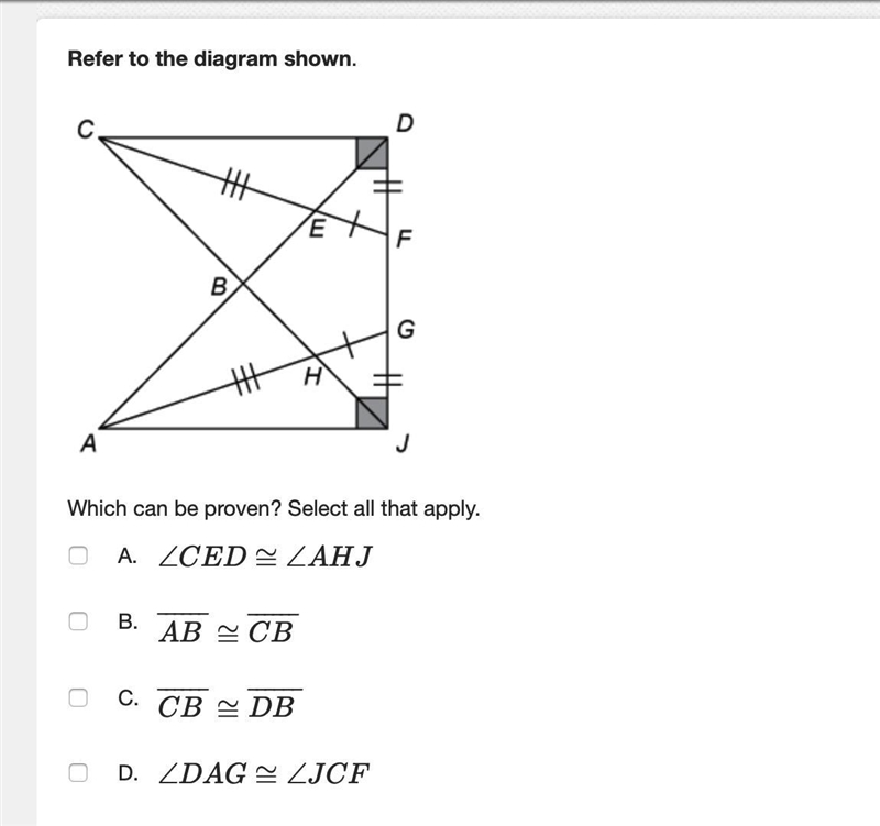 Which can be proven? Select all that apply.-example-1