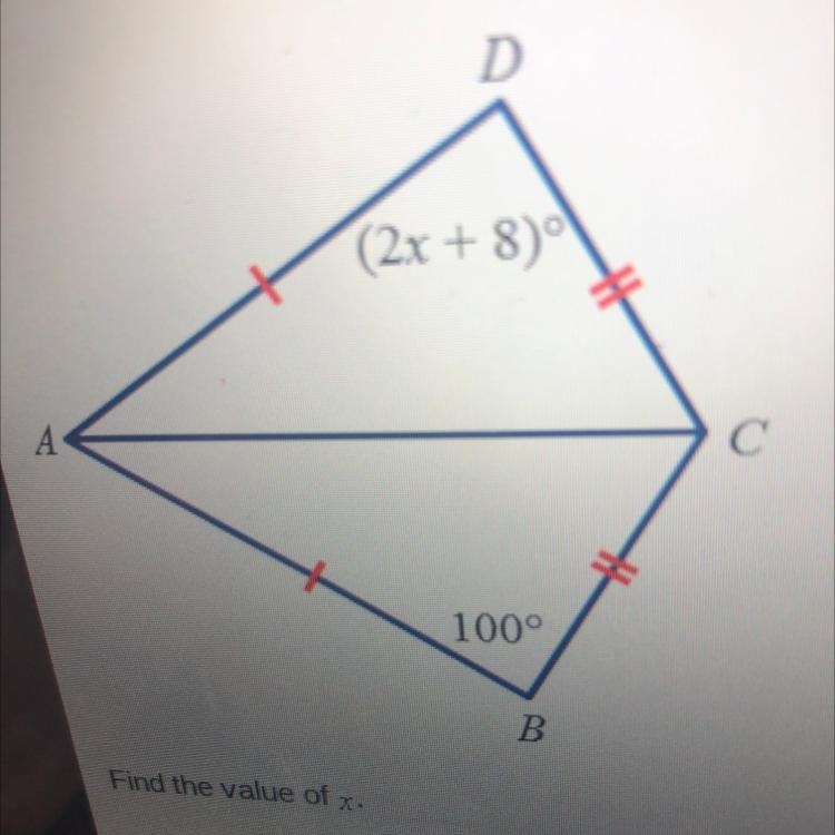 Please help!! Find the value of x. A. 46 B. 60 C. 92 D. 96-example-1