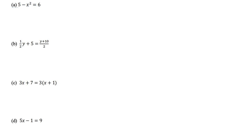 PLEASE I NEED HELP RIGHT NOW! THANK YOU! For each equation, tell whether it is always-example-1