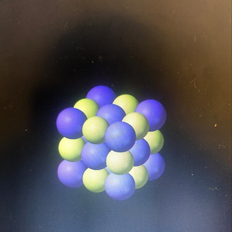 Look at this particle model, what state of matter does it represent? *-example-1