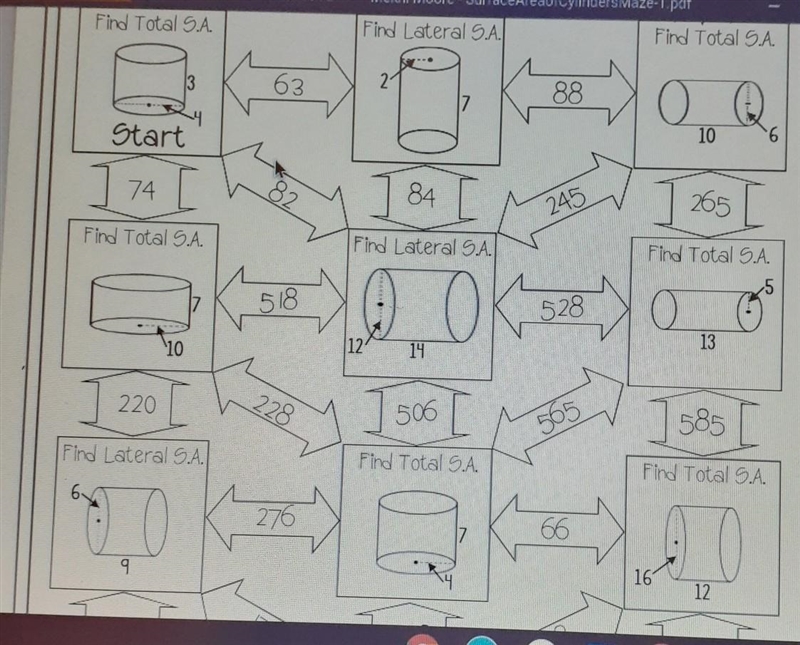 In need help wihe lateral asn and total surface area ​-example-1