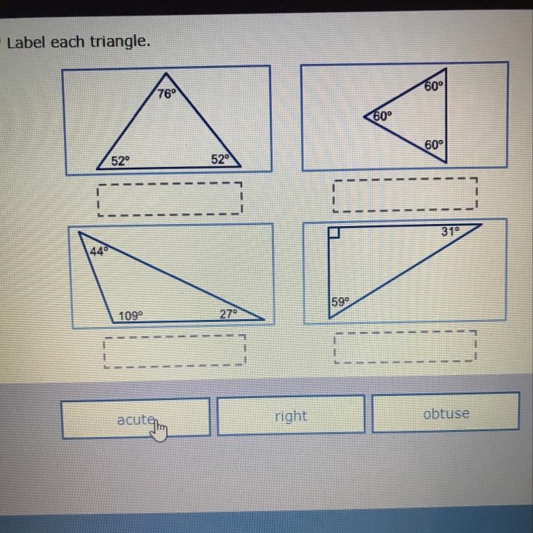 Label each triangle-example-1