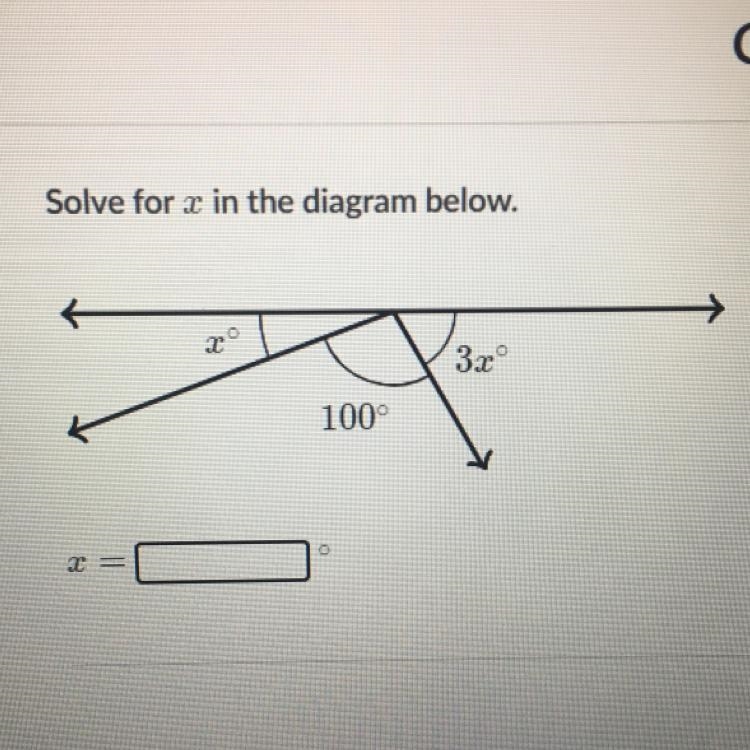 Solve for in the diagram below.-example-1