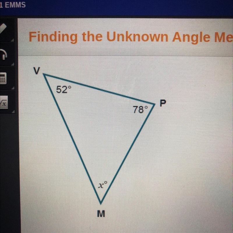 What is the measure of M?-example-1