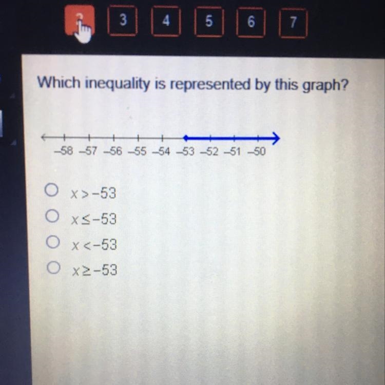 Which inequality is represented by this graph?-example-1