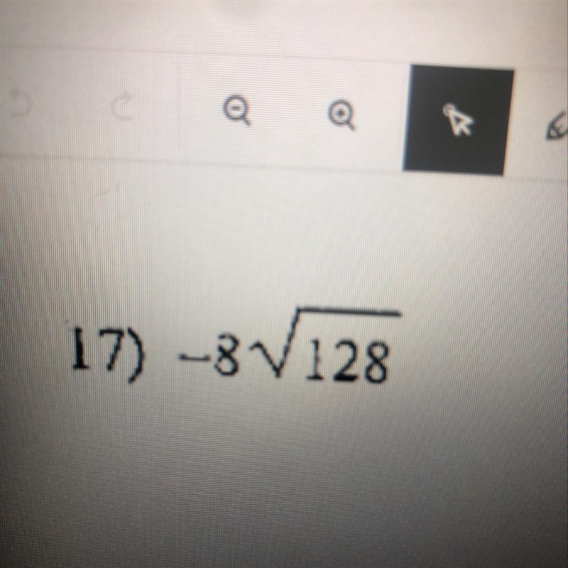 17) -8 square root 128-example-1