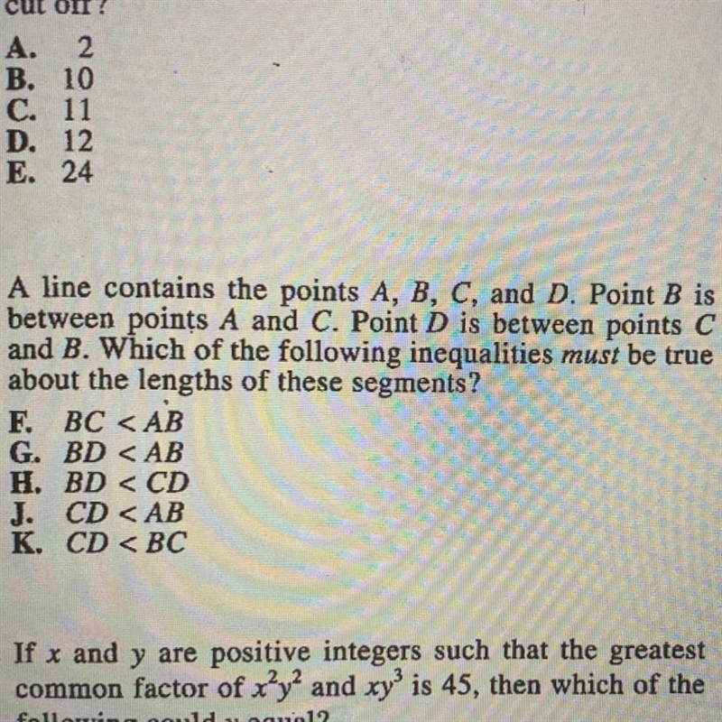 A line contains the points A, B, C, and D. Point B is between points A and C. Point-example-1