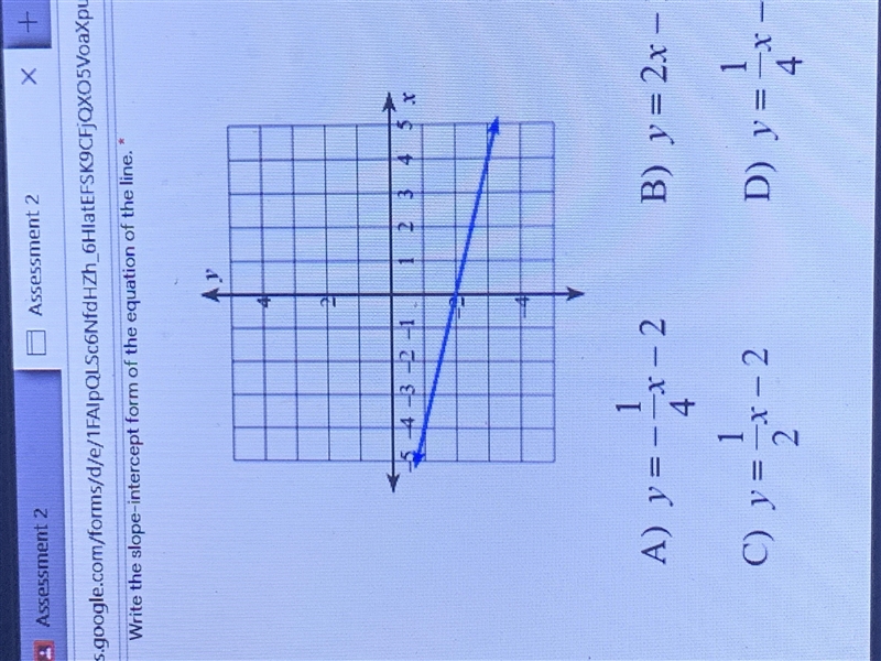 Write the slope intercept form of the equation of the line the picture pin-example-1