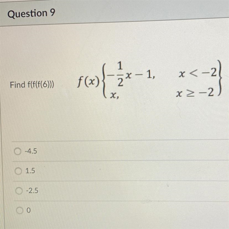 PLEASE HELP PLEASE !!!! Find f(f(f(6)))-example-1