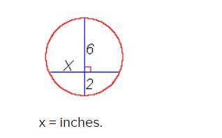 Find x in the given figure. (The vertical chord is a diameter.)-example-1