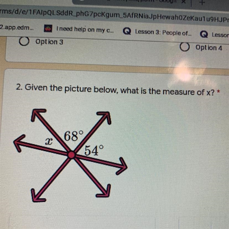 Given the picture below, what is the measure of X? PLEASE HELP MEE-example-1