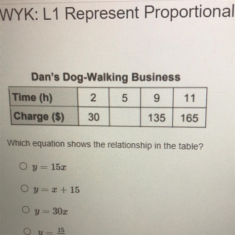 Which equation shows the relationship in the table?-example-1