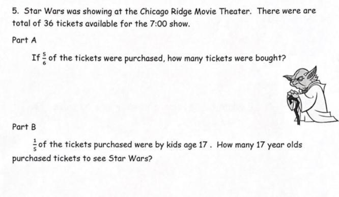 star wars was showing at the chicago ridge movie theater. there were a total of 36 tickets-example-1