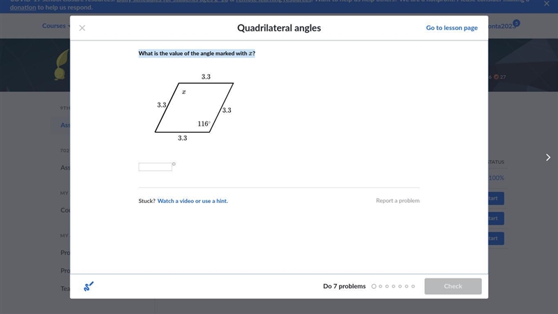 What is the value of the angle marked with xxx?-example-1