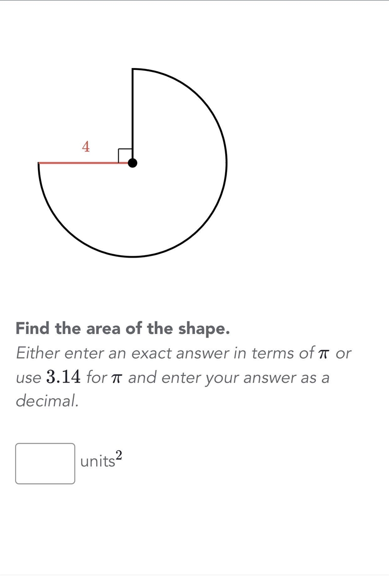 Find the area of the circle look no-example-1