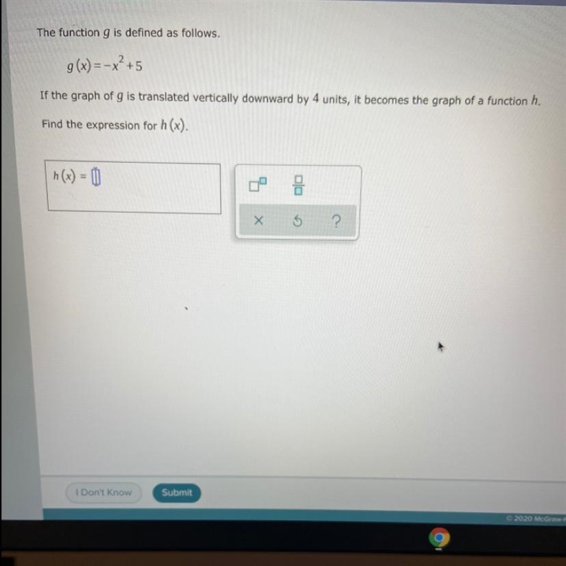 Find the expression for h (x)-example-1