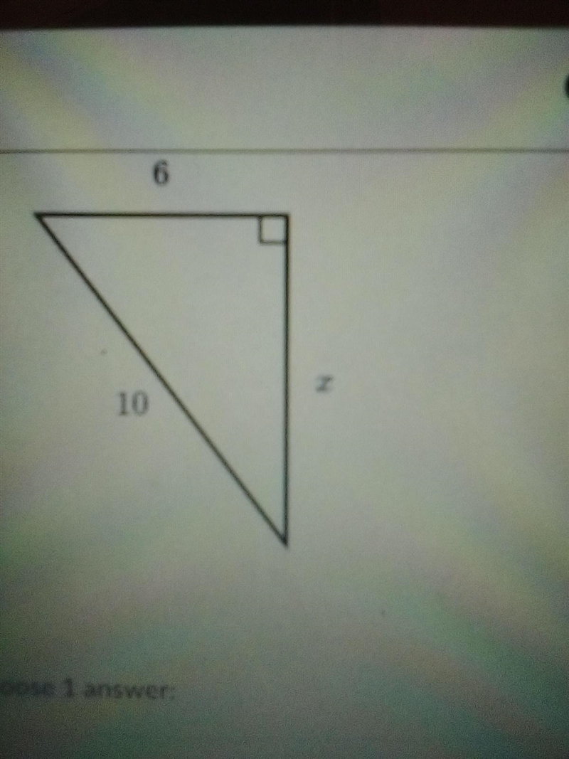 Find the value of x in the triangle shown below.-example-1