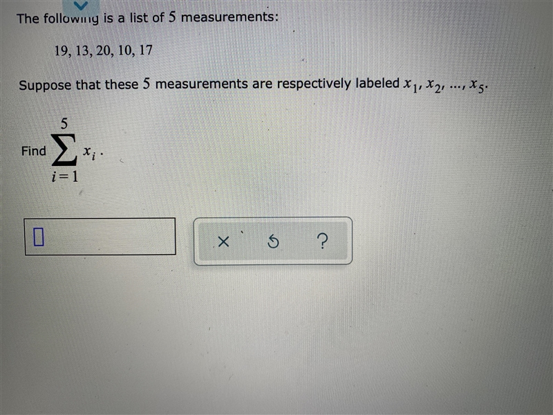 The following is a list of 5 measurements. 19,30,20,10,17 Suppose that these 5 measurements-example-1