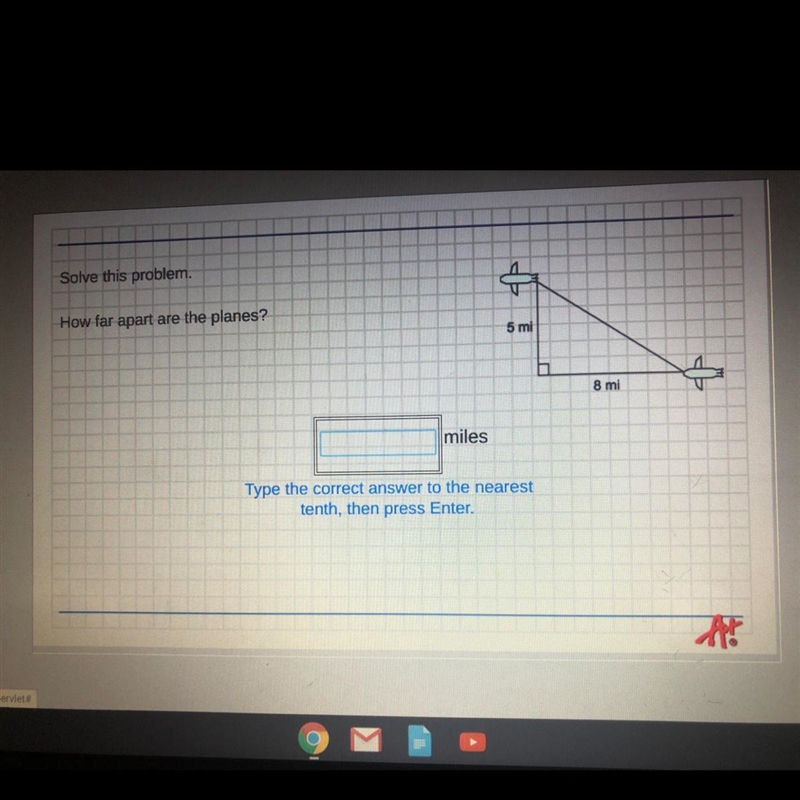 Solve this problem how far apart are these planes?-example-1