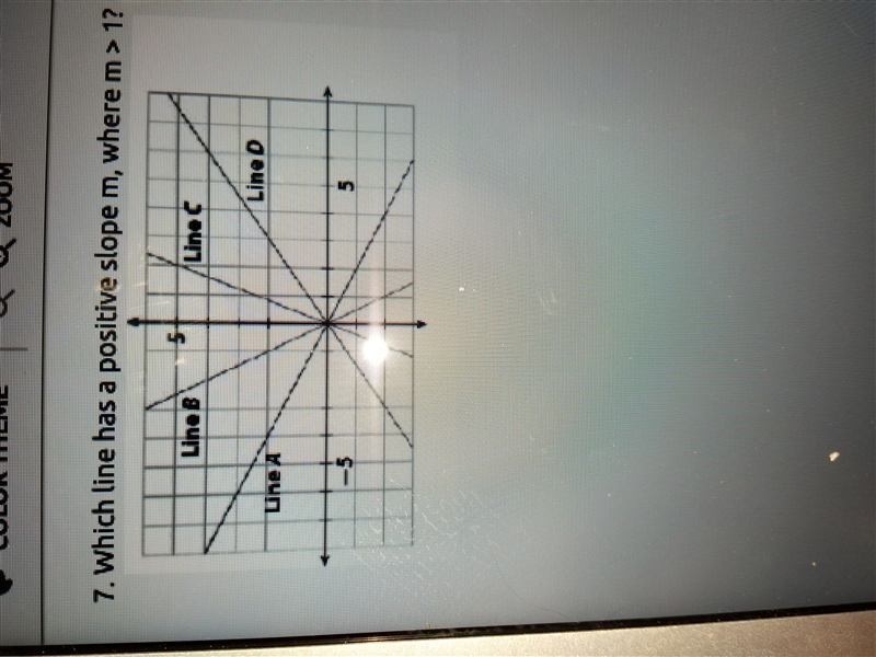 Which is the positive slope m, where m<1-example-1