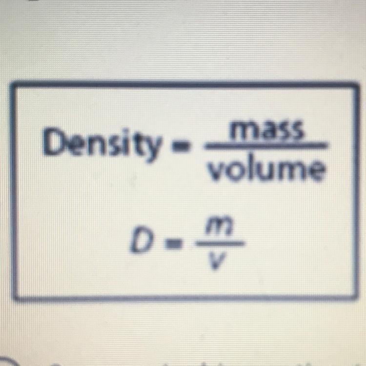 A student is given an object and is asked to identify its density. The object has-example-1