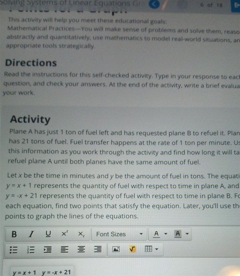 Plane A has just 1 ton of fuel left and has requested plane B to refuel it. Plane-example-1