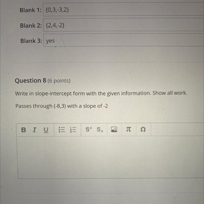 Write in slope-intercept form with the given information-example-1