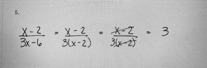 Explain the error in simplifying the following-example-1