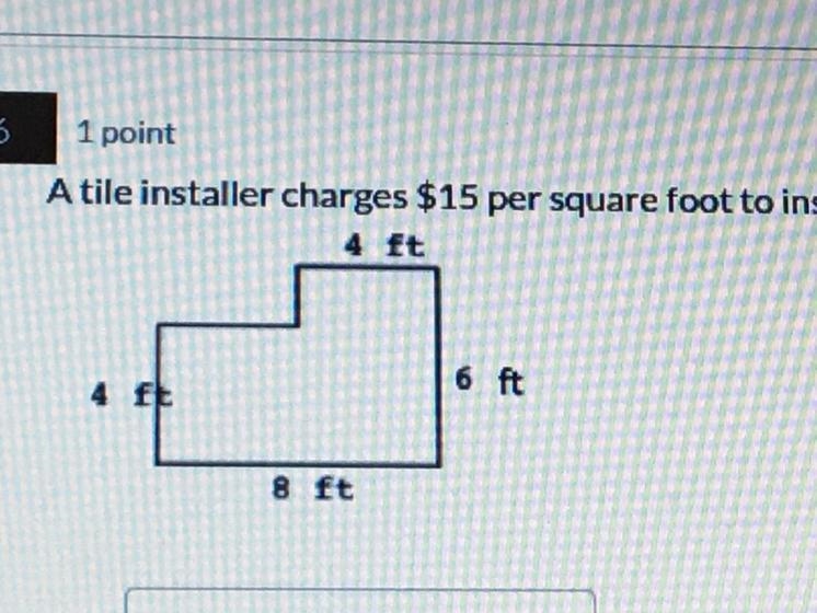 Atile installer charges 515 per soruare foot to install floor tile What is the cost-example-1