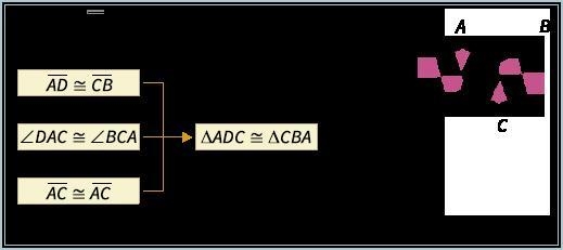 Given: , ∠DAC ≅ ∠BCA Prove: ∆ADC ≅ ∆CBA Look at the proof. Name the postulate you-example-1