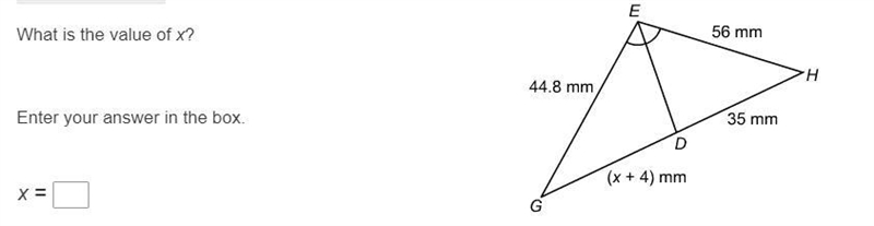 What is the value of x? Enter your answer in the box.-example-1