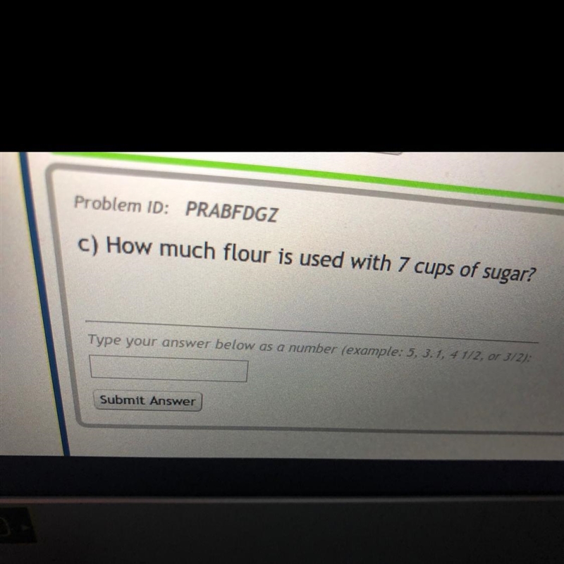 A recipe uses 5 cups of sugar for every 2 cups of sugar how much flour is used with-example-1