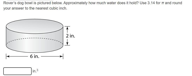 Rover’s dog bowl is pictured below. Approximately how much water does it hold? Use-example-1